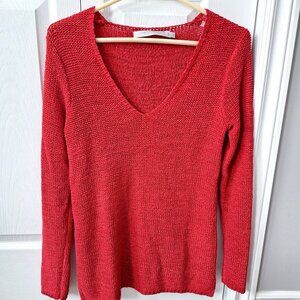 Simon's Contemporaine Vermillion Knit Sweater